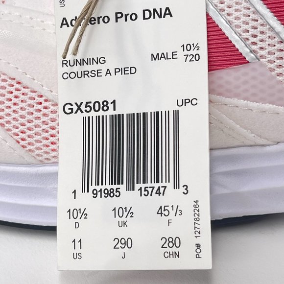 Adidas Adizero Pro V1 DNA White Solar Red Running Shoes. Size 11 & 9.5 GX5081. main image 5